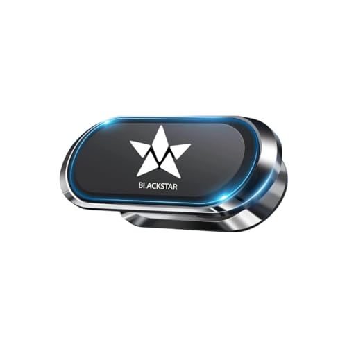 Blackstar ZEO Mag - Magnetic Mobile Phone Holder for Car Dashboard/Bike with 540° Angle Rotation & Strong & Safe Magnets-Car Phone Mount Stand- Compatible with All Mobile (Incompatible with MagSafe)