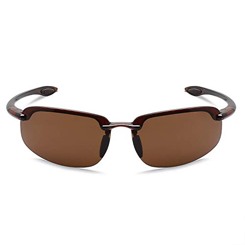 Image of JULI Sports Sunglasses for Men Women Tr90 Rimless Frame for Running Fishing Baseball Driving MJ8001