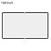 Projector Screen, White Projector Screen, 16:9 No Crease Home Theater Foldable Projection Screen 60