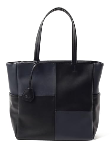 BEAMS HEART キャンパス・フェイクレザートートバッグ