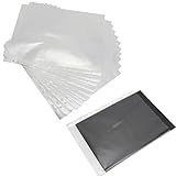 Protectores de hoja 8.5 x 11 pulgadas Protectores de página transparentes Mangas de encuadernación livianas de 11 orificios, sin ácido ni PVC, 100 hojas