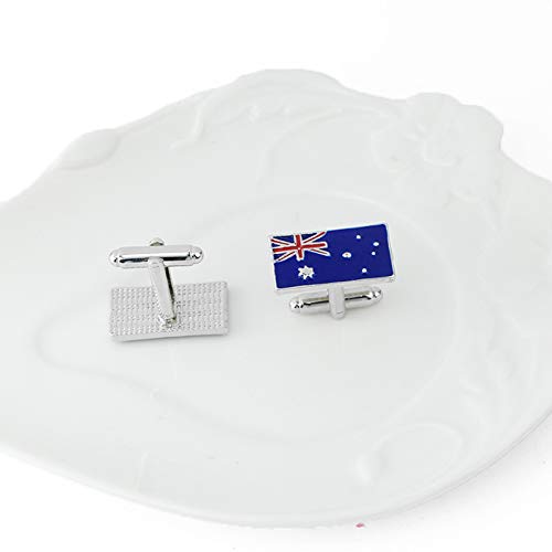 Mancuernillas para Hombre con Bandera Australiana Azul miniatura 5