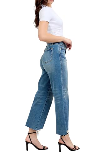 Judy Blue High Waist Rigid Magic Destroy Wide Leg Crop4