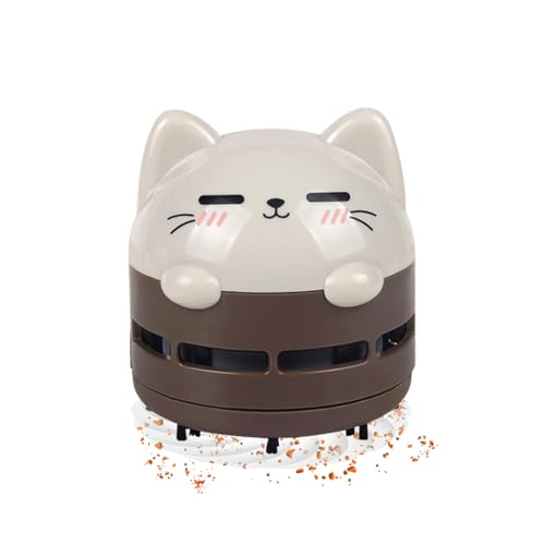 Generico Aspirador de mesa – Barredora y bonita | Aspiradora recargable por USB | Barredora portátil para limpieza de mesas, migas, polvo, escritorios