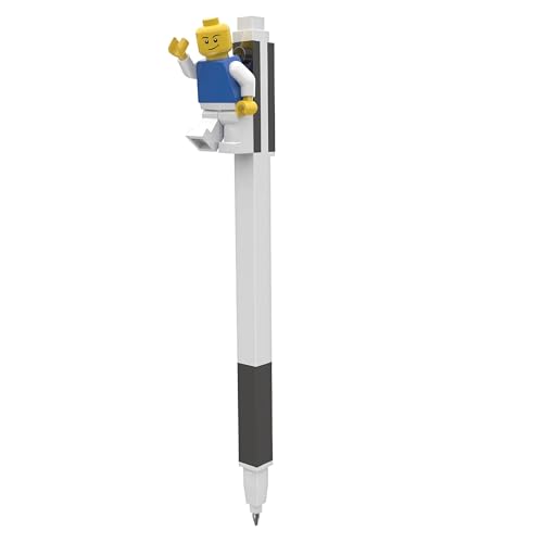 LEGO Penna Gel Ufficiale con Minifigure (Punta Media) - Penna Divertente per Scuola, Bambini e Collezionisti, Idea Regalo, Nero - Lego - Immagine 5