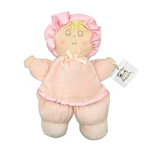Genius Baby Toys My First Baby Doll Super Soft and Cuddly Vintage Classic Style with Pink Dress and Yellow Hair Ideal New Baby Gift or Baby Shower Present