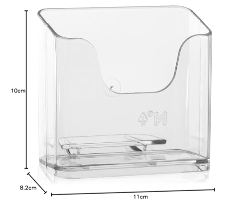 VITAdisplays® Tisch-Prospekthalter DIN A6, Transparent