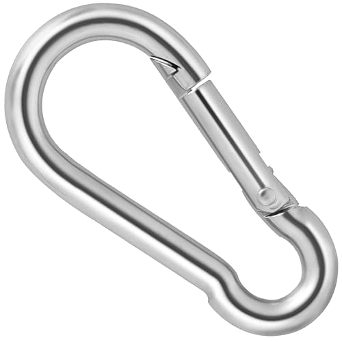 Mousquetons en acier galvanisé SS8 robustes à haute résistance, lot de 5