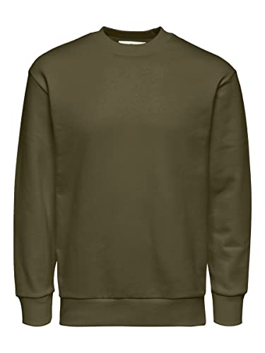 SELECTED HOMME Herren Slhrelaxhoffman Crew Neck Sweat Noos Pullover, Grape Leaf, L EU Cover