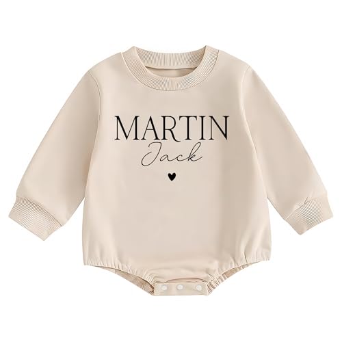 Custom Name Baby Rompers, Personalized Babies Sweater with Name, Bubble Romper, Customized Babies Clothes, Sweatshirt Rompers, Baby Announcement Outfit for Newborn