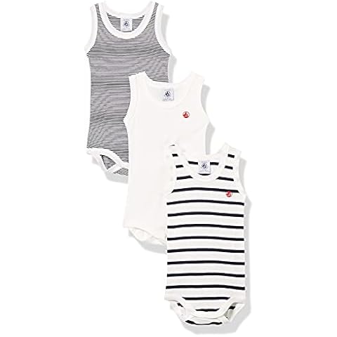 Petit Bateau Lote 3 Body Camiseta 24 Meses Cover