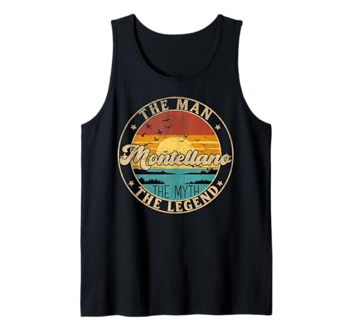MONTELLANO The Man The Myth The Legend First Name Camiseta sin Mangas