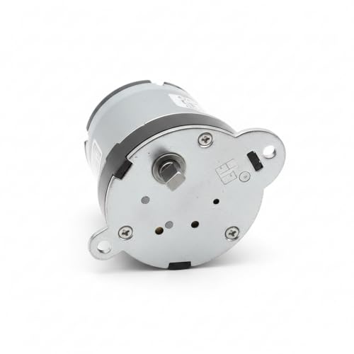 Image of High-Torque DC Geared Motor - 12V-24V High Performance Planetary Gear Motor with Metal Mounting Plate | Perfect for DIY Robotics, Smart Home Projects, and RC Car Upgrades