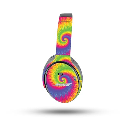 Image of MightySkins Skin Compatible with Bose QuietComfort 35 II Headphones - Vibrant Tie Dye | Protective, Durable, and Unique Vinyl Decal wrap Cover | Easy to Apply, Remove, and Change Styles