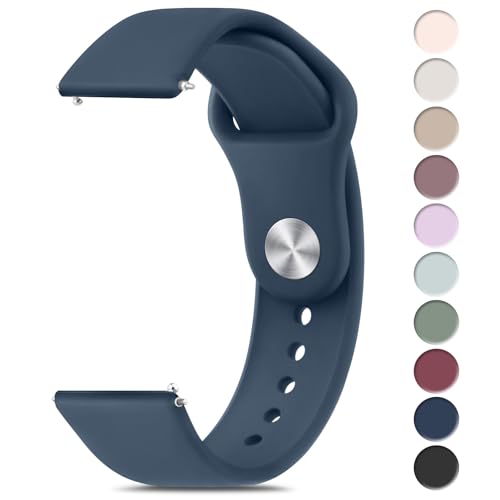 Image of Tobfit Straps for Amazfit Bip /Bip 3 /Bip 3 Pro /Bip /Bip U /Bip U Pro Watch Strap, 20mm Silicone Breathable Replacement Strap for Amazfit GTR 42mm / GTS 2 Mini /2 /2e /3 /4 /4 Mini