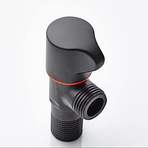 Valve d'angle 1/2 x 3/8 noire pour stopper les fuites avec style