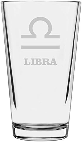 Símbolo del zodiaco grabado multiuso de 16 oz (Libra)