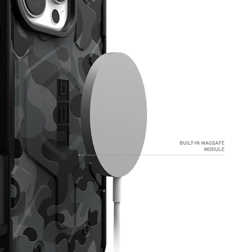 Image of Urban Armor Gear UAG Pathfinder SE Magnetic Compatible, Rugged Lightweight Shockproof Protective Case Compatible with iPhone 16 Pro (6.1-inch, 2024) - Midnight Camo