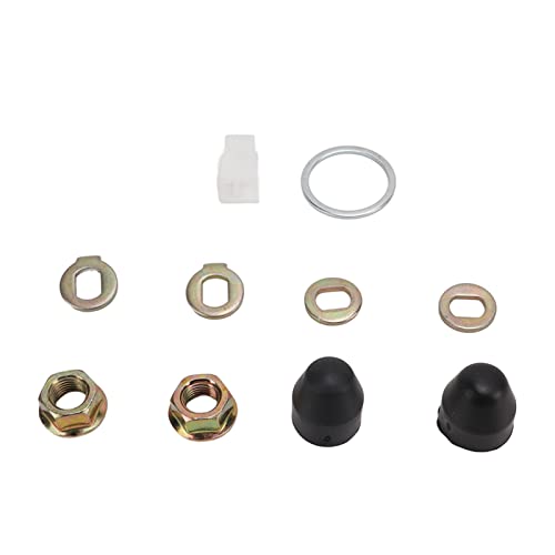 Alomejor Hub Motor Nuts Kit M14 Nuts Washer Kit with 14mm Shaft Fastener Washer Accessories