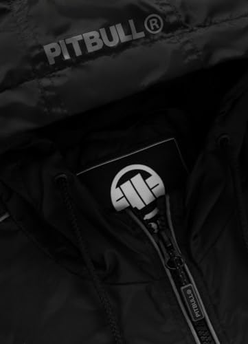 PITBULL - Übergangsjacke Herren mit Kapuze Whitewood, Winddichte Herren Jacke Übergang mit Reißverschluss, Bequeme Seitliche Taschen, Frühlingsjacke XL