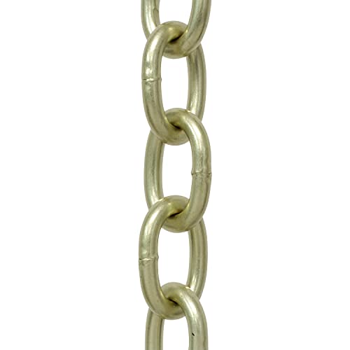 Image of RCH Hardware CH-S60-02-SB Steel Chandelier Chain 5 Gauge, Satin Brass (1 Foot)