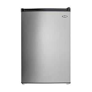 Danby DCR045B1BSLDB 4.5 cu. ft Stainless Steel Compact Fridge with True Freezer