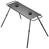 キャンピングムーン(CAMPING MOON) 一体型シングルバーナー 用 IGTテーブル サポート脚付き ツインバーナー 遮熱 テーブル IGT天板 BKZ06-L