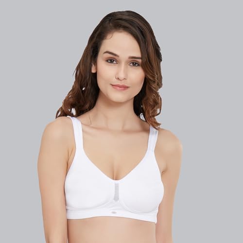 Image of SOIE Women Solid Full Coverage Polyamide Spandex Minimiser Non Padded Non Wired Bra Combo Pack of 2