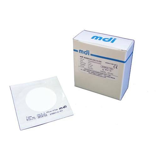 Image of MDI CNXX0902XXXX204 Cellulose Nitrate Membrane Disc Filter, 47mm Diameter, 0.45m Pore Size, EO-Sterile, Pack of 100