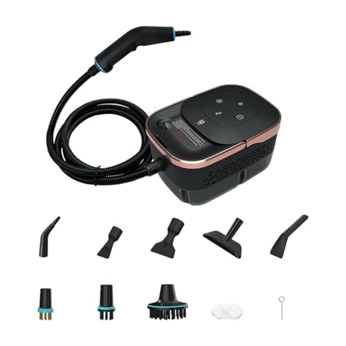 Qianly Limpiador Multiusos fácil de Usar con Adaptador UE, Ideal para el hogar, Oro Negro