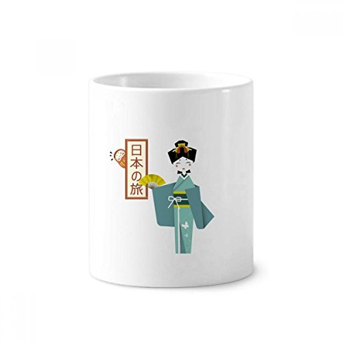 Gobelet céramique traditionnelle japonaise au fini blanc brillant de 350ml