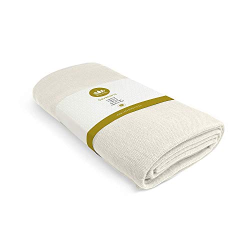 Lotuscrafts Yoga Blanket Cotton Savasana - 100% Organic Cotton - Mexican Blanket Yoga - Meditation Blanket - Yoga Rug - Throw Blanket - Travel Blanket - Camping Blanket [80" x 60"]