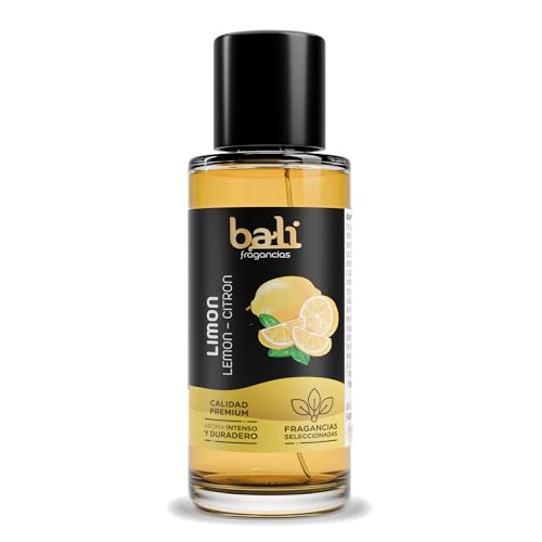 Bali fragancias Esencia al Aceite de Limón para Humidificador. Ambientador Dulce en Esencia para Difusor. Aceite Natural para Quemador de Aromaterapia. 50 ml