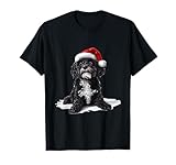 Photo Gallery carino cane barbet cane natale merry x-mas grafica maglietta Photo Gallery carino cane barbet cane natale merry x-mas grafica maglietta