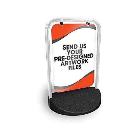 "I Will Send You My Artwork Files" Eco Swinger Pavement Sign Outdoor Street Advertising Display Cover