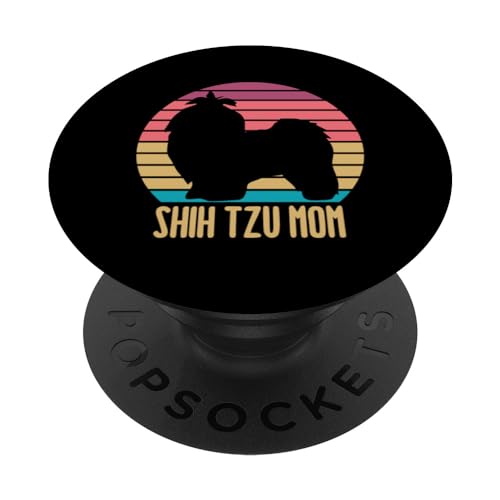 Vintage Retro Shih Tzu Mama Shih Tzu Perro Para Propietarios Shih Tzu PopSockets PopGrip Intercambiable Vintage Retro Shih Tzu Mama Shih Tzu Perro Para Propietarios Shih Tzu PopSockets PopGrip Intercambiable