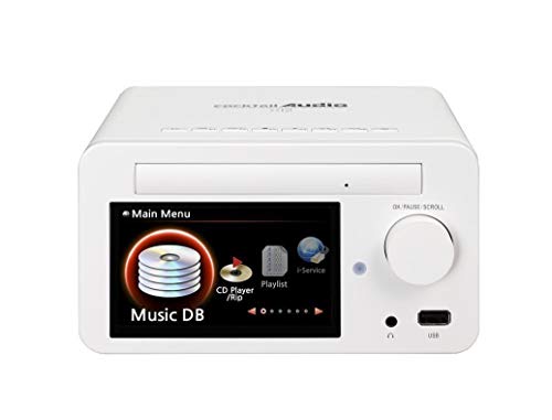 AV-Receiver X12 Cocktail Audio 2.0 blanc pour salon et radio Internet USB