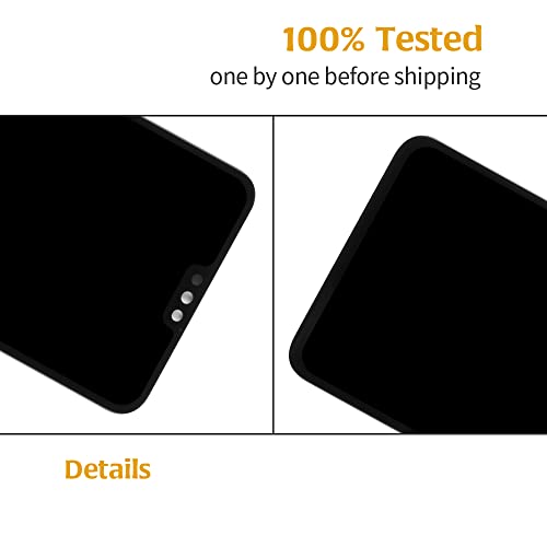 for Huawei Honor 8X Screen Replacement,LCD Screen for 8X SN-AL00 JSN-AL00a JSN-TL00 JSN-L21 JSN-LX3 JSN-L23 JSN-LX1 6.5" LCD Display Touch Digitizer Panel Full Assembly Kits(Black)
