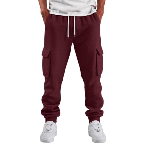 Cargo Pants for Men Baggy Drawstring High Waisted Joggers Cargo Joggers - image 2