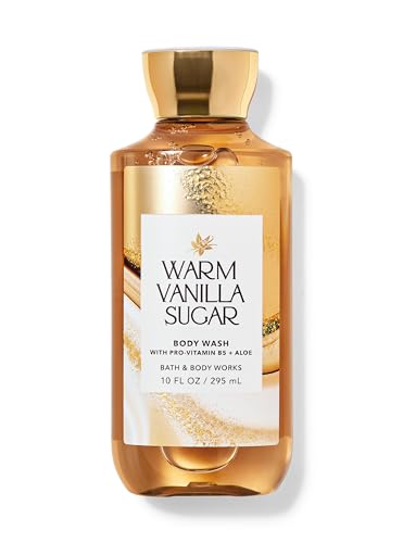 Image of Bath & Body Works Warm Vanilla Sugar Body Wash 295ml | With Pro-Vitamin B5 + Aloe |Fresh, Clean Scent, Moisturizing Shower Gel