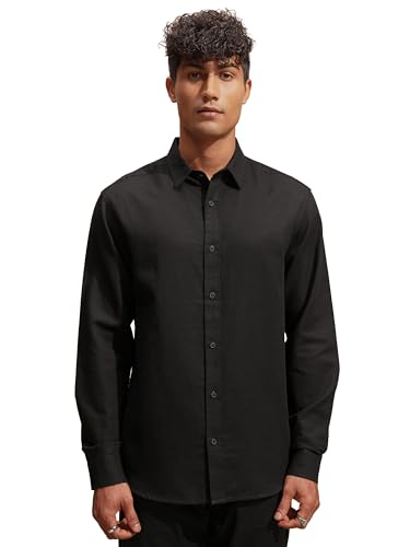 Image of Highlander Men's Relaxed Fit Casual Shirt | Cotton Linen | Relaxed fit | Full Sleeves