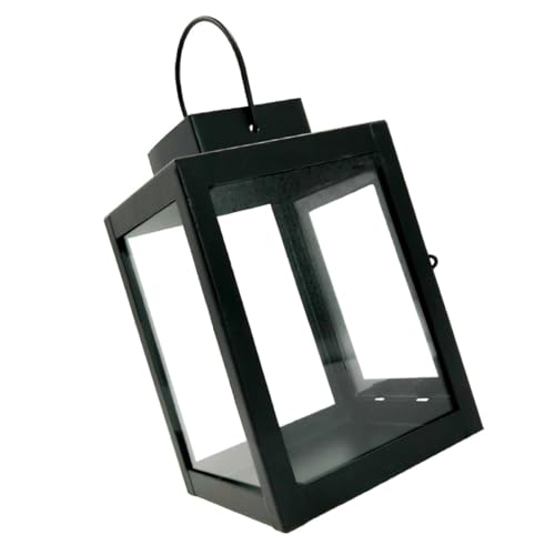 Housoutil Candelabro Colgante Retro de Metal Resistente al Calor Tamaño Compacto Lámpara de Viento Doble Función para Decoración de Hogar y Ambiente en Interiores o Exteriores
