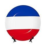 EUIYCBA Plateau imprimé drapeau du canton du Schleswig-Holstein en porcelaine anglaise de qualité supérieure pour décoration de chambre