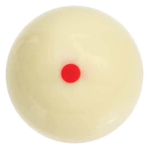 Alipis Palla da Biliardo Professionale Bianca 6 Punti, Dimensioni Regolamentari 57,2 MM, Resistente in Resina per Allenamento e Pratica su Tavoli da Biliardo per Gioco Amatoriale e