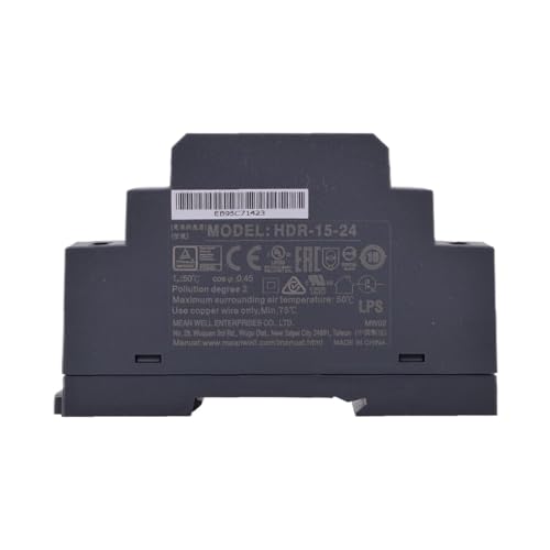 Meanwell HDR-15-24 Power Supply - 15W 24V 0.63A - Ultra Slim
