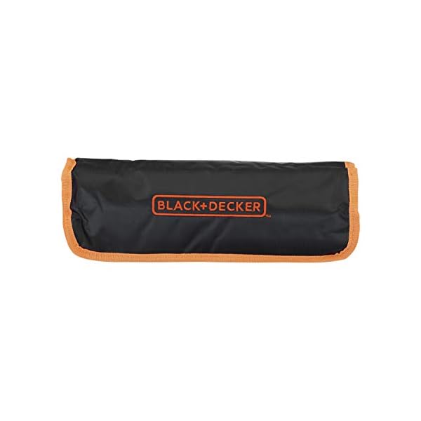 Black+Decker 77-teilig Handliche Roll-Tasche (mit Autowerkzeug-Zubehör) A7063 – Bild 4
