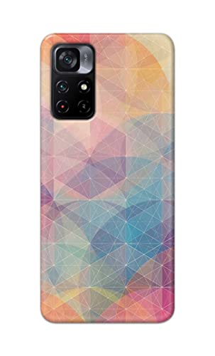 Image of Printed Hard Back Cover Case for Mi Poco M4 Pro 5G Back Cover (Crumpled Paper Design) -1803