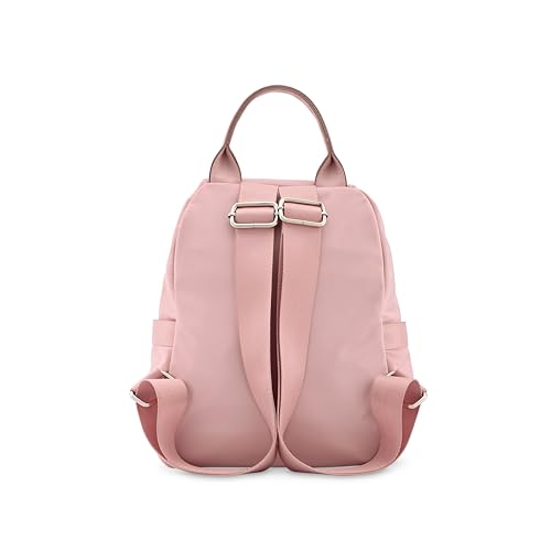 Image of Fastrack Casual Backpack for Girls | Nylon Women's Handbags | Space for 2 Bottle Holder| Ladies Purse Handbag | Backpack for Casual Carry