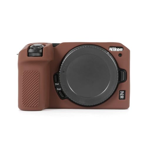 Funda de silicona suave para cámara Nikon Z30 - Color café