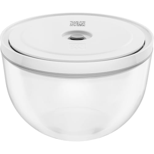 Image of ZWILLING Fresh & Save BOWLS Vacuum Glass Bowl, Medium, Airtight Food Storage Container for Meal Prep, Leftovers and Mixing, BPA-Free, Dishwasher Safe